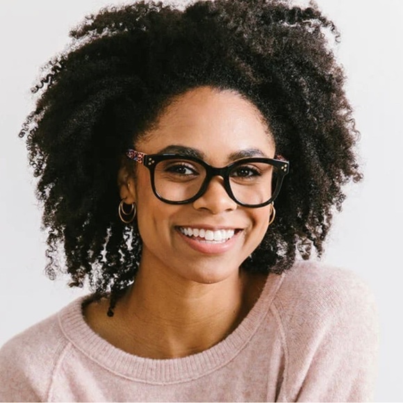 Peepers Jungle Fusion Black Leopard No Correction Blue Light Eyeglasses - Picture 3 of 7